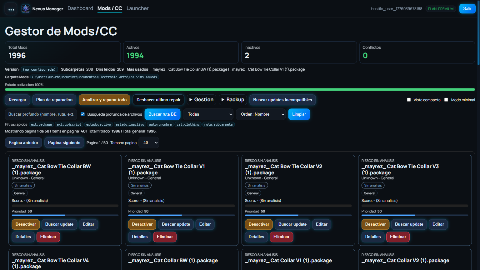 Placeholder de capturas Nexus Manager